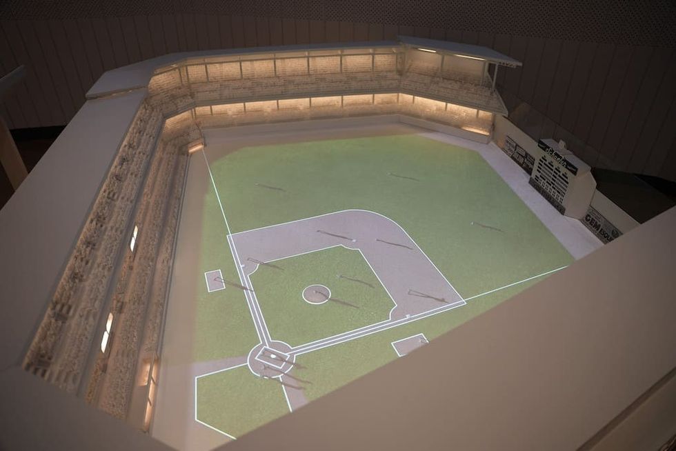 Ebbets Field model_Jackie Robinson Museum Ideum