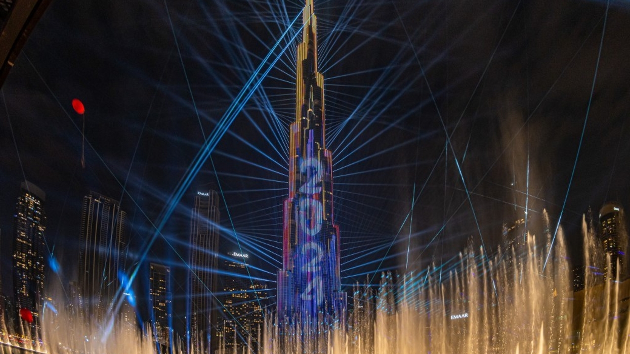 ECA2 light & laser show at the Burj Khalifa 2024