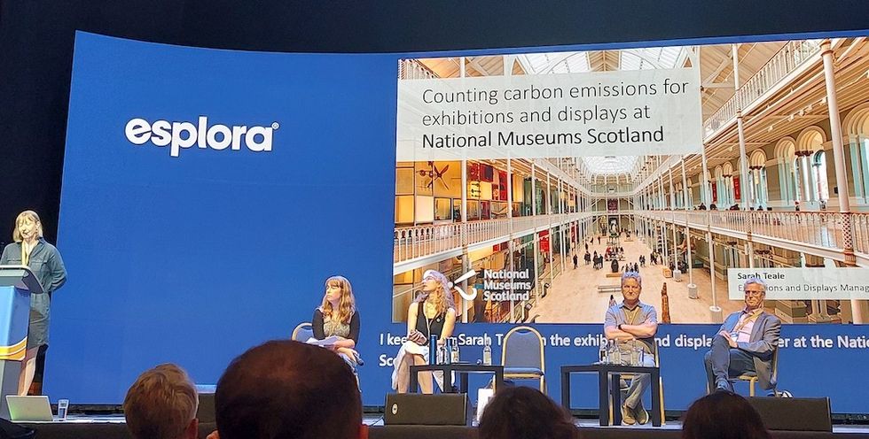 Ecsite 2023 museums Scotland on carbon footprint measuring