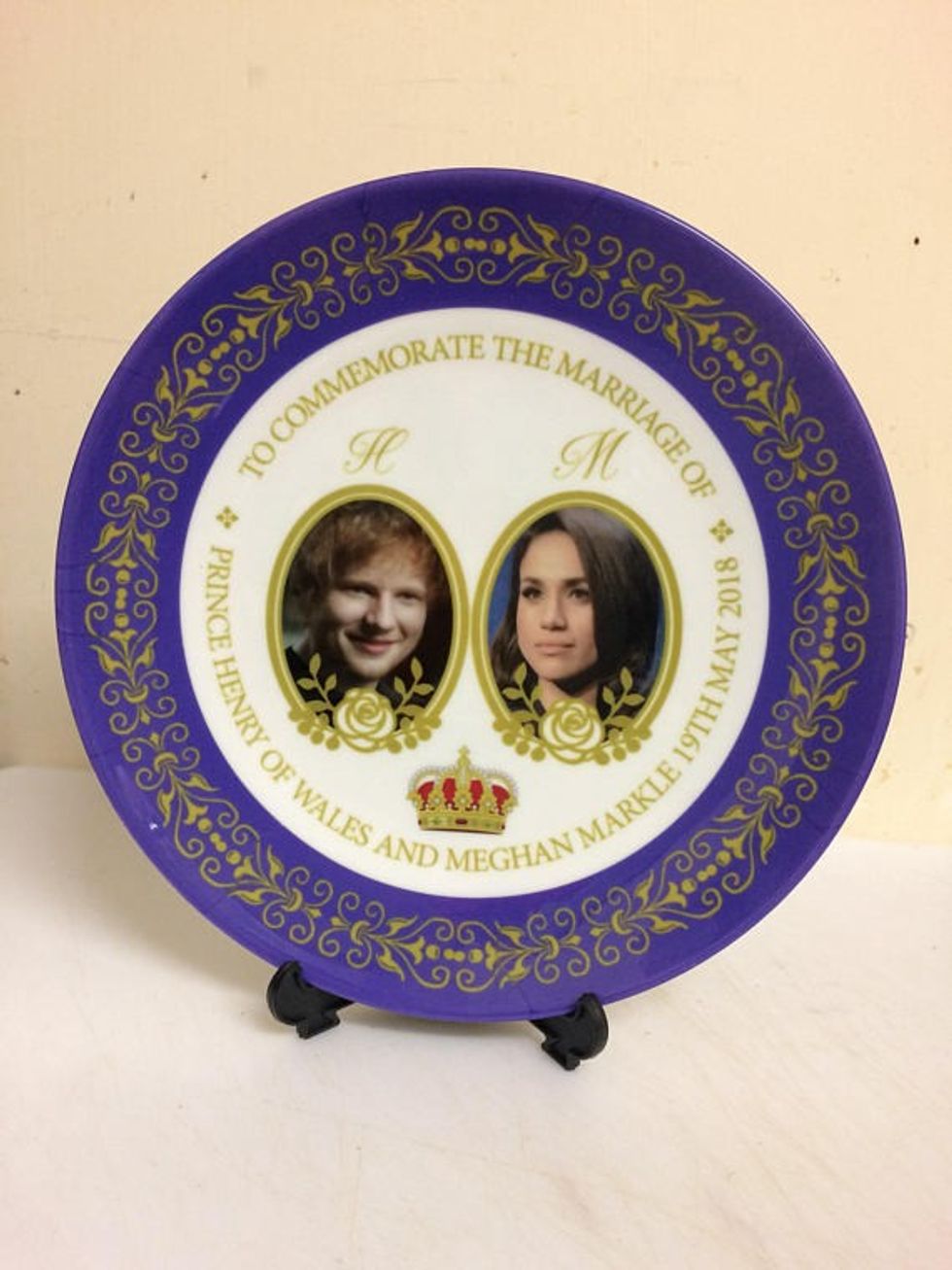 ed sheeran and meghan markle wedding plates