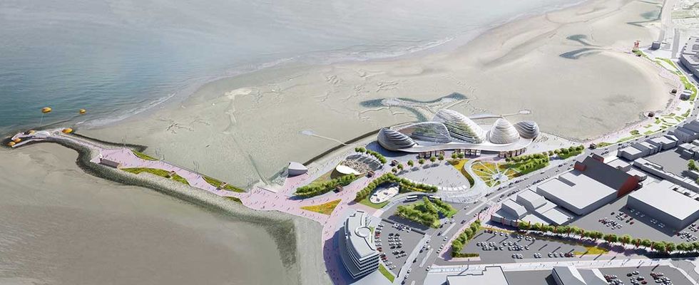 Eden Project North designs at Morecambe, Lancashire by Grimshaw
