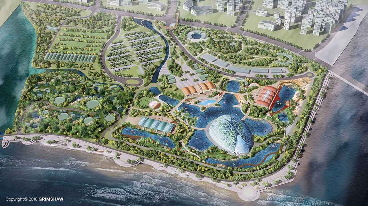 eden project qingdao aerial cgi
