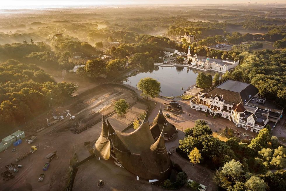 Efteling Grand Hotel aerial view