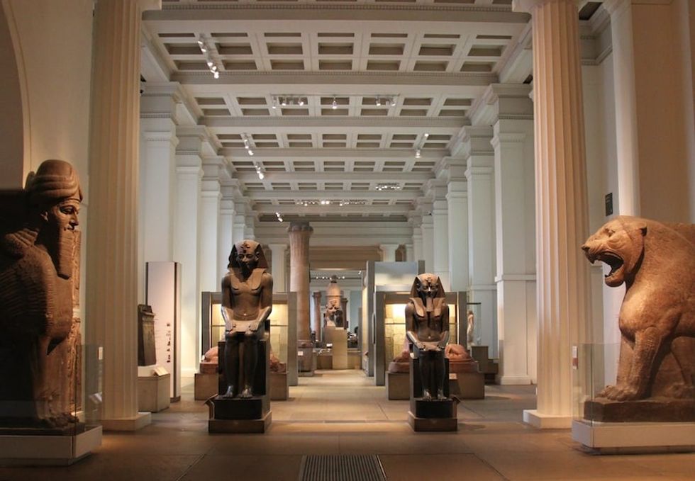 Egyptian Sculpture Gallery British Museum most visited