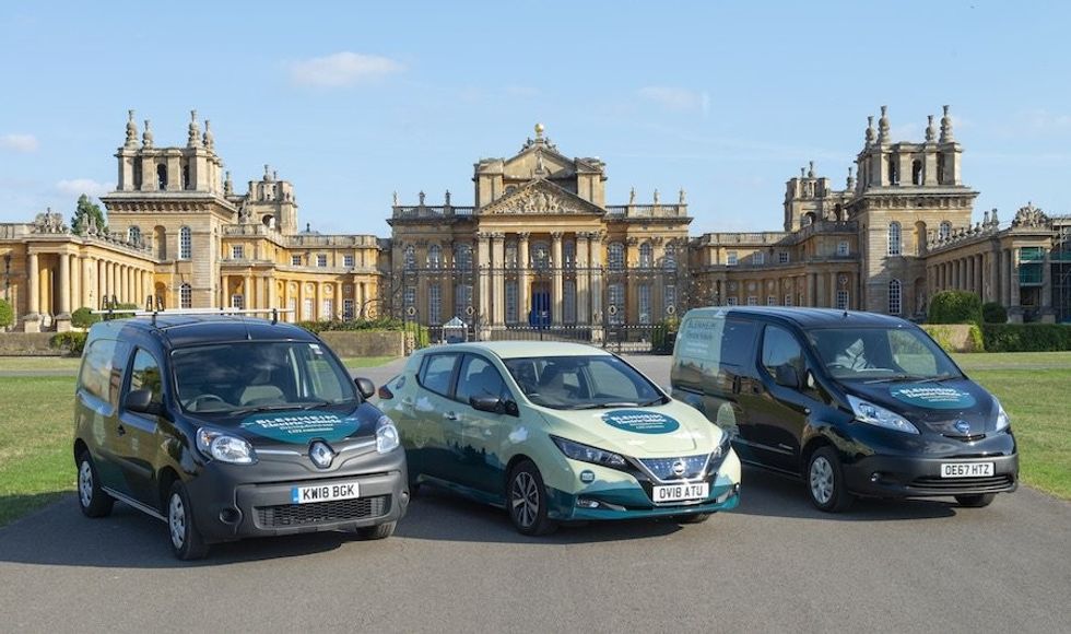 Electric cars Blenheim Palace