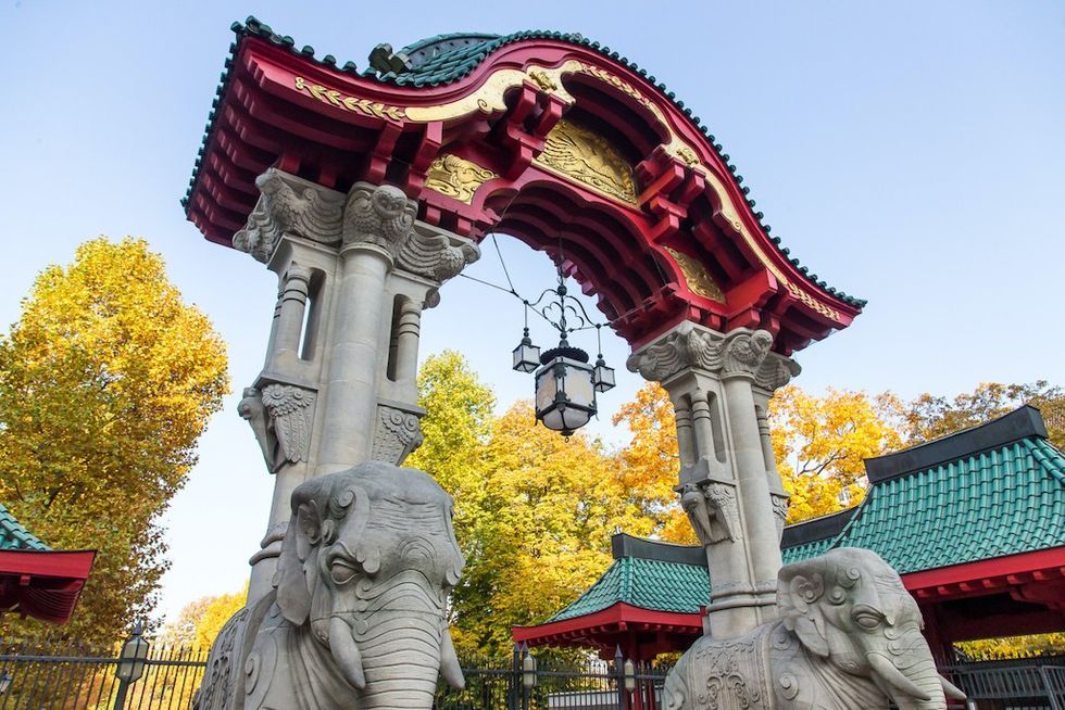 Elephant gate Berlin Zoo