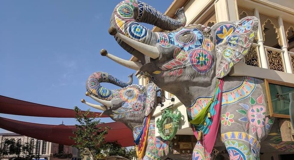 elephants at dubai parks and resorts a