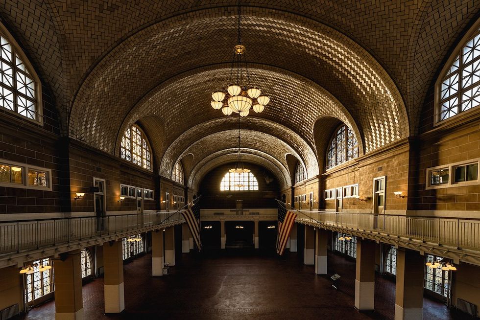 Ellis Great Hall at Sunrise