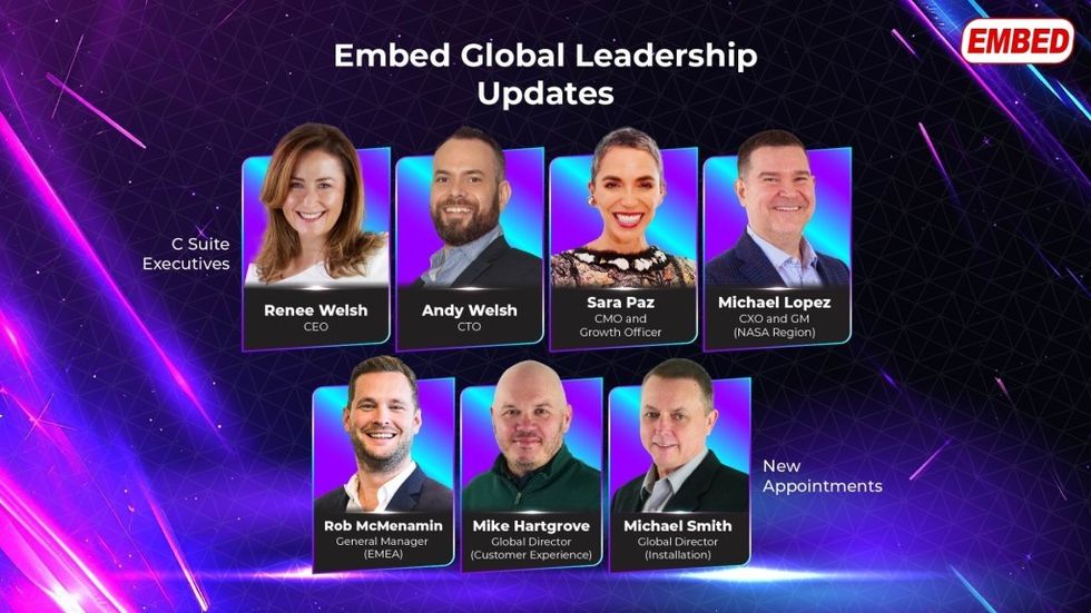 Embed global leadership updates
