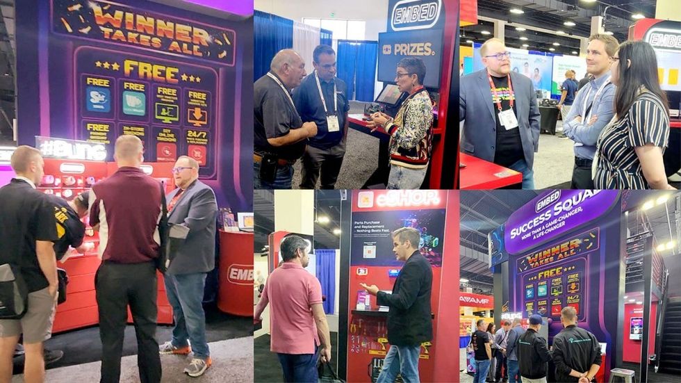 Embed International Bowl Expo booth