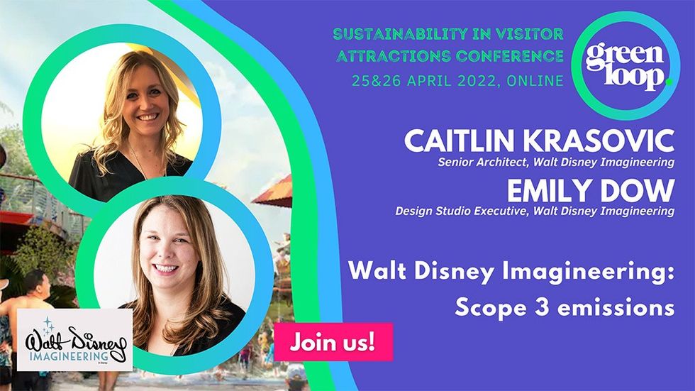 Emily Dow and Caitlin Krasovic - Walt Disney Imagineering speaking at greenloop 23