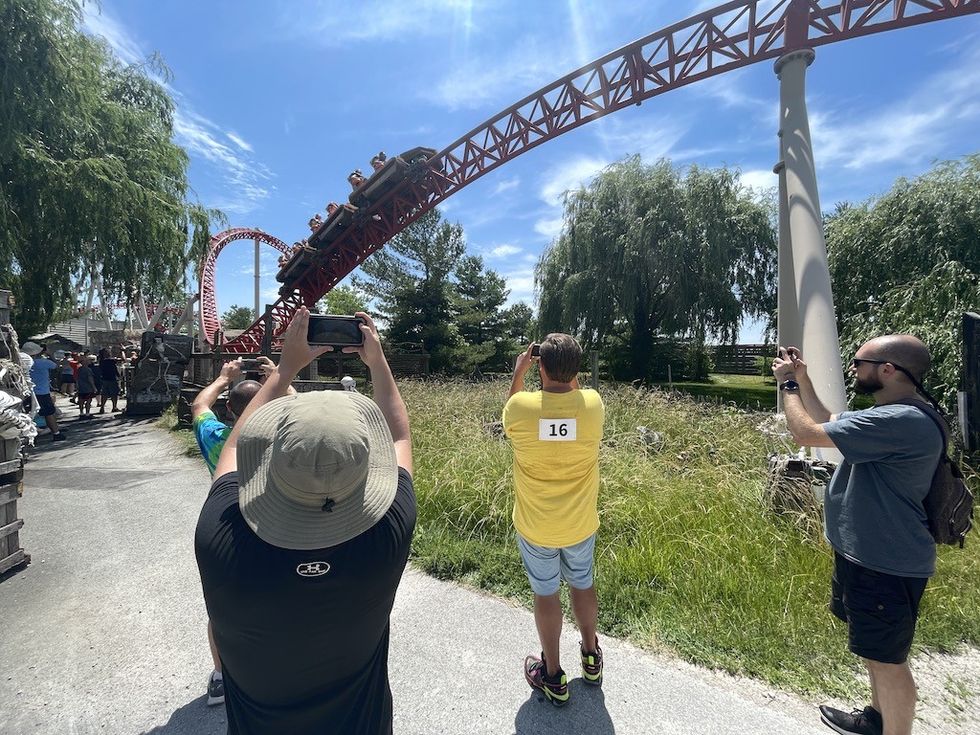 Enthusiasts at Cedar Point