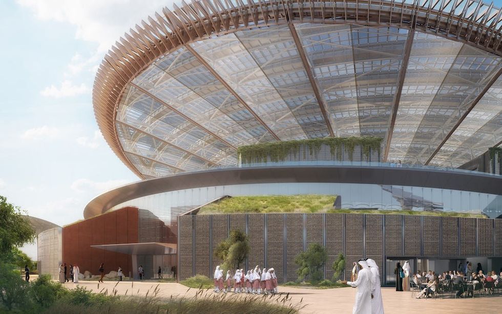 Entrance at Expo 2020 Dubai which has now been postponed to 2021