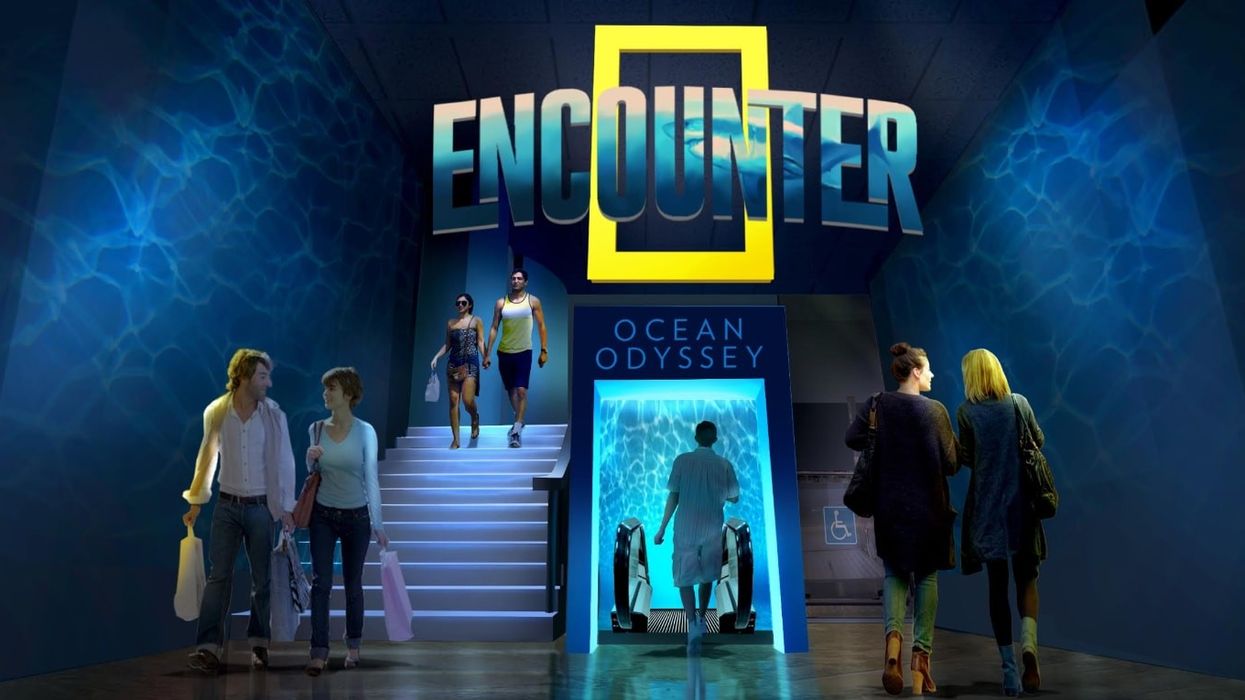 entrance lobby to national geographic encounter ocean odyssey times square