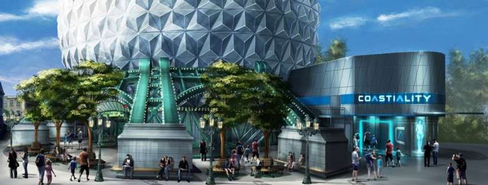 entrance to moulin rouge inspired eurosat cancan coaster at europa park