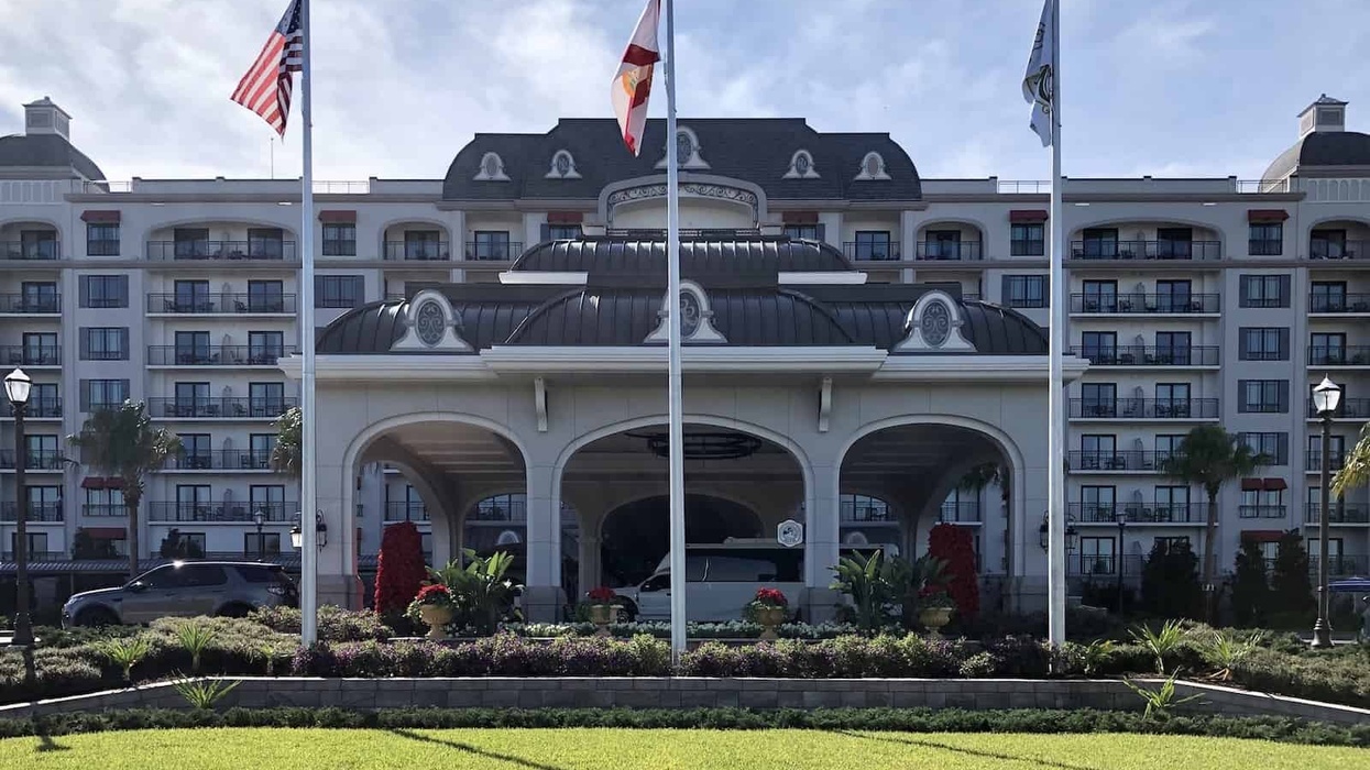 entry portico at the newest Disney Vacation Club, Riviera Resort