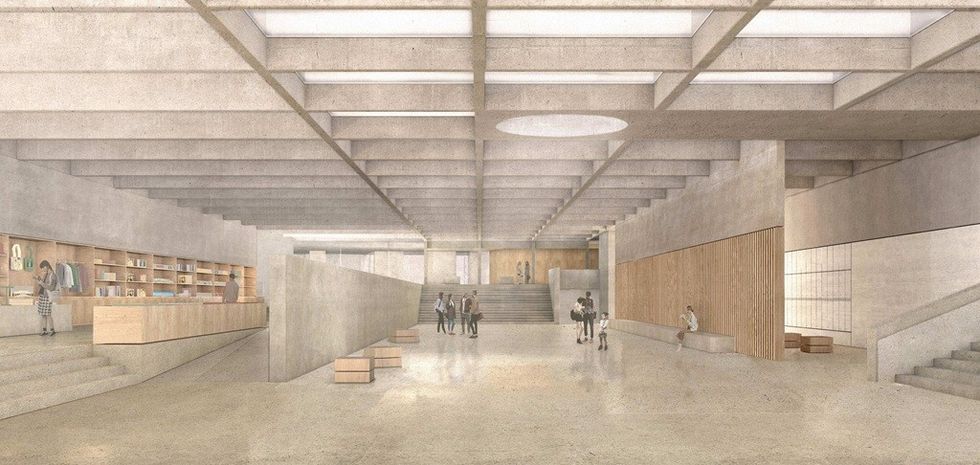 Entwurf Foyer Belvedere Visitor Center © epps Ploder Simon ZT GmbH