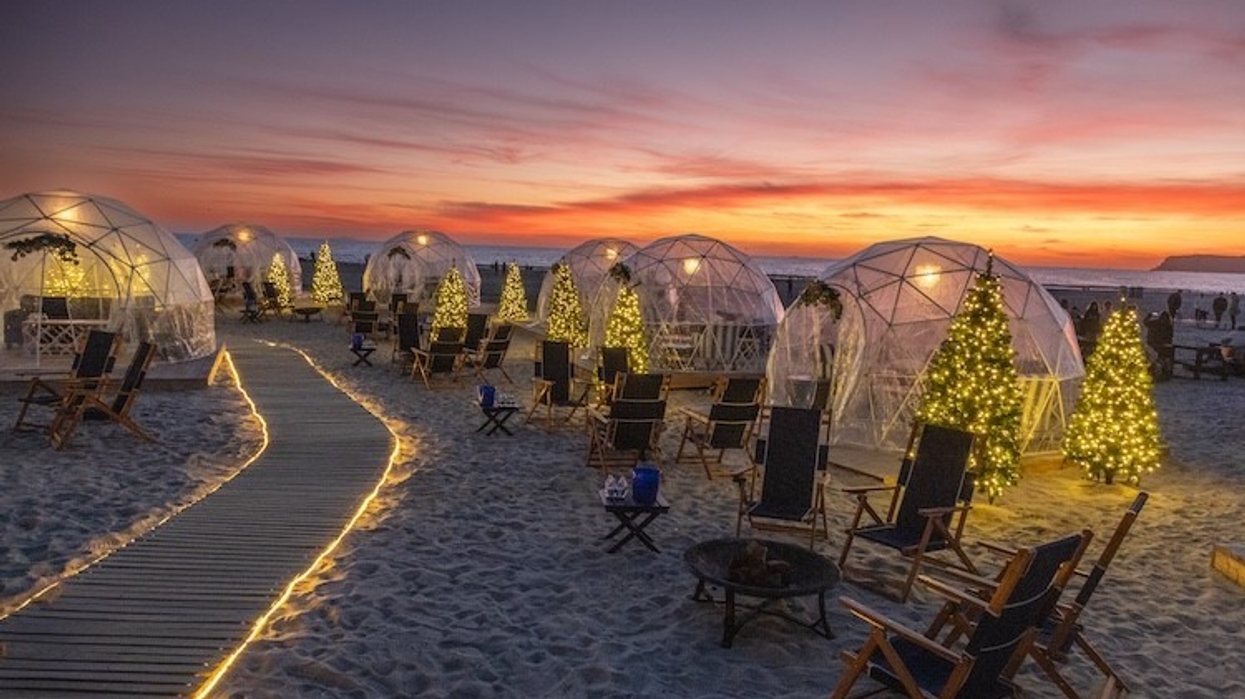 EPIC Entertainment Group Creates Immersive Storytelling with Beachside Igloos at Hotel Del Coronado.Courtesy of Sharon Sipple
