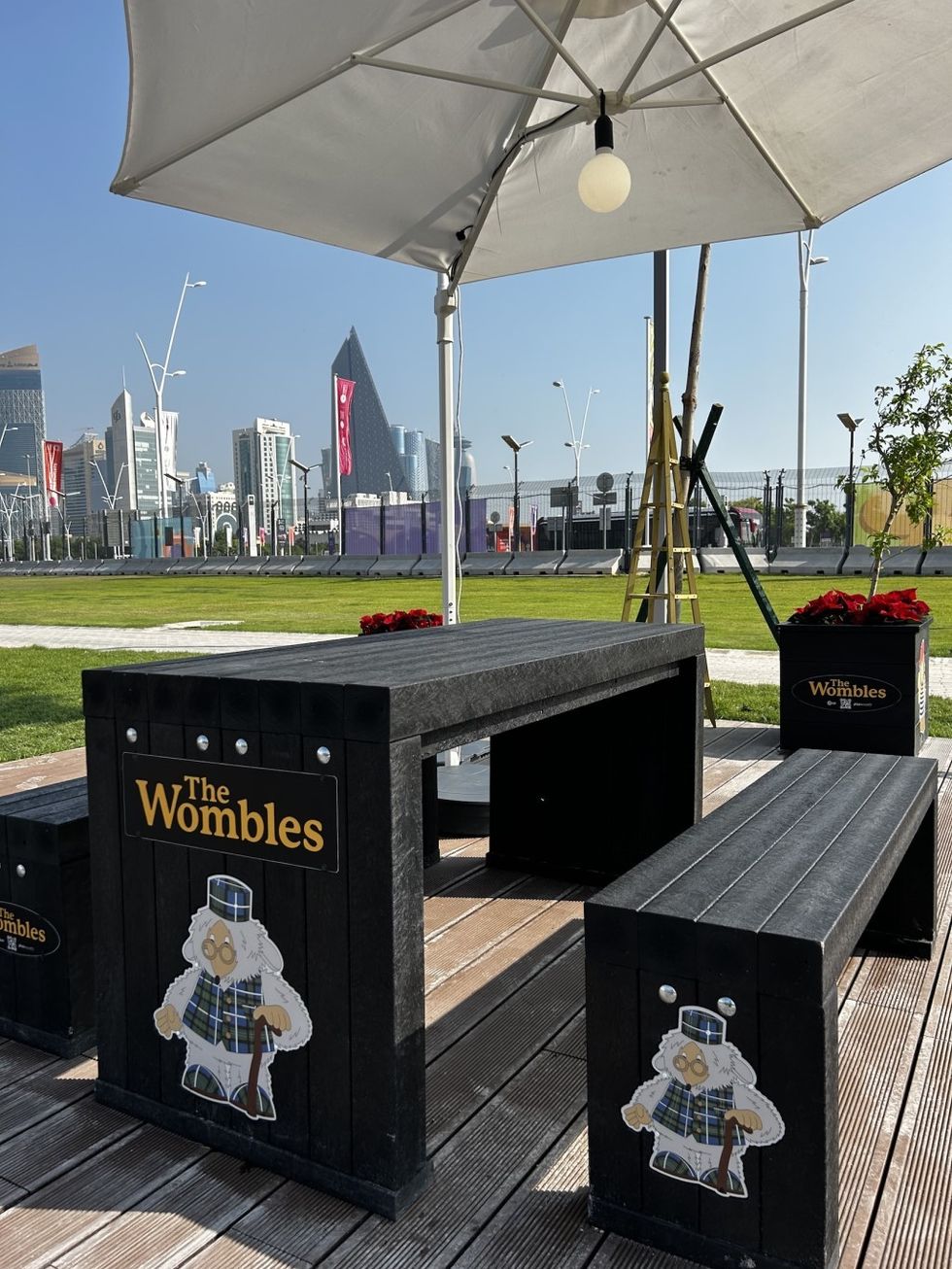ESF Wombles bench at Doha Horticultural Expo
