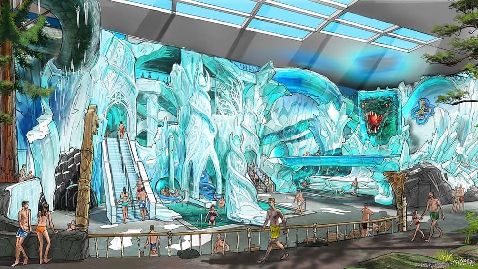 Europa-Park Rulantica Vinterhal rendering