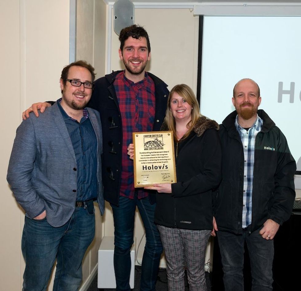european coaster club give holovis award