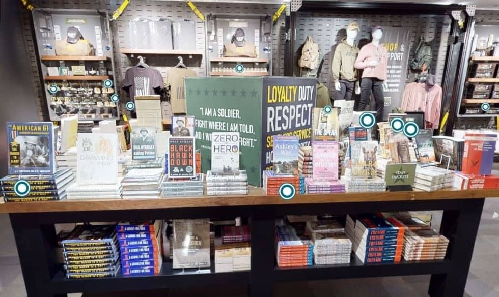 Event Network 3d virtual store us army museum book table