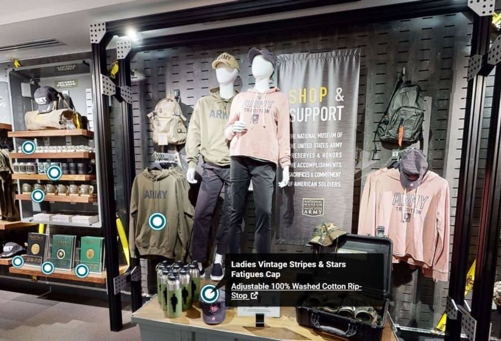 Event Network 3d virtual store us army museum