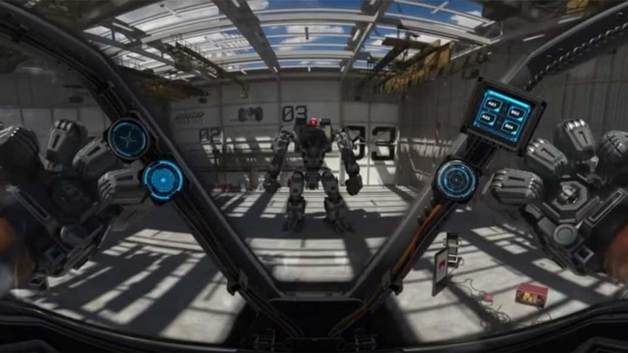 everladn robot VR virtual reality ride