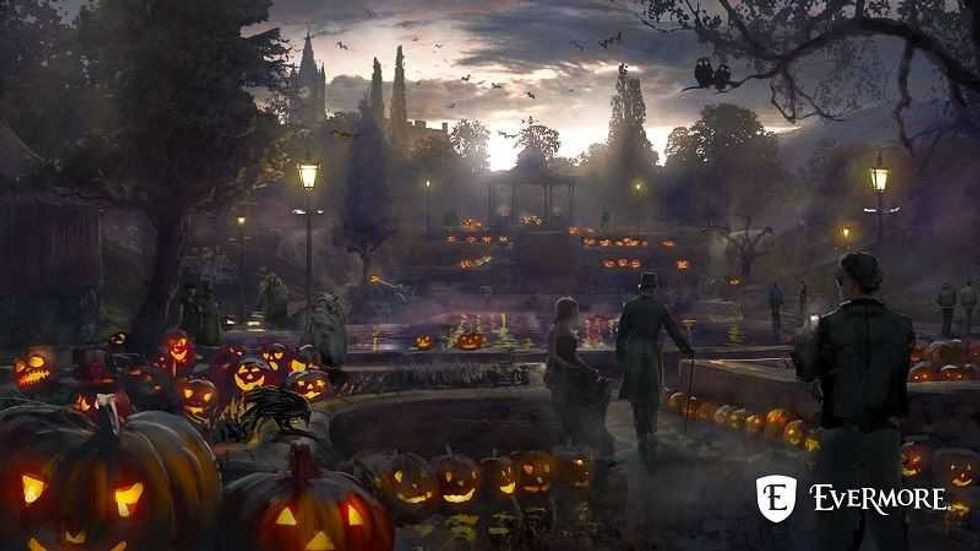 evermore park art pumpkins halloween darkness
