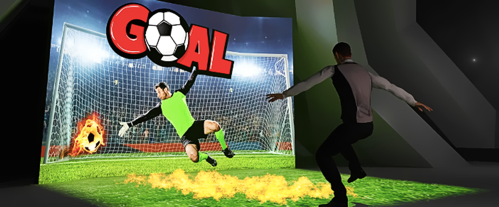 Example of a sports simulator FEC projection