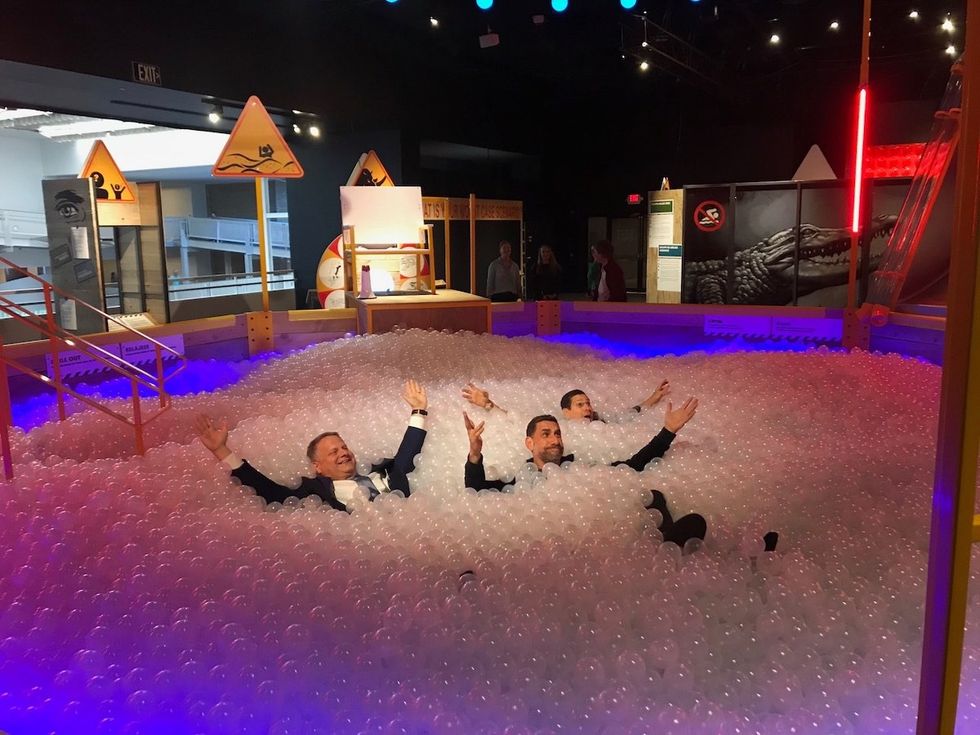 exhibits development group bubble pit
