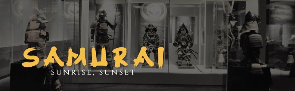 Exhibits Development Group SAMURAI Sunrise Sunset banner