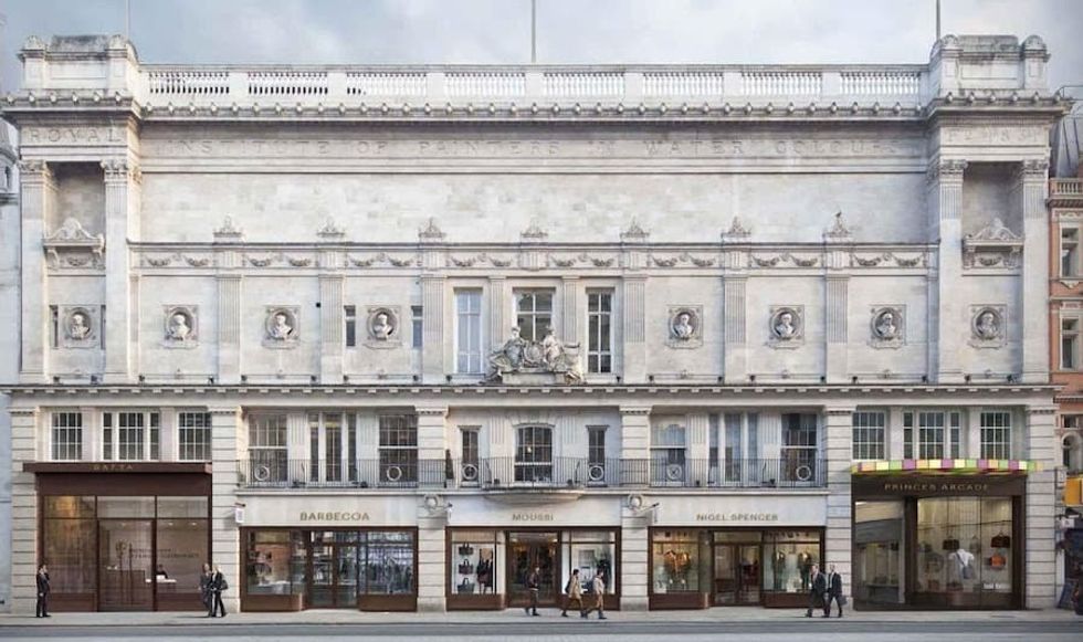 Exterior of historic BAFTA Building, London