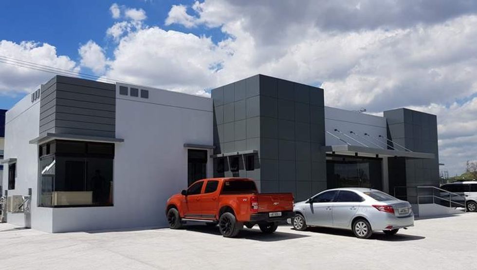 exterior of tema design by mk illumination new office in philippines