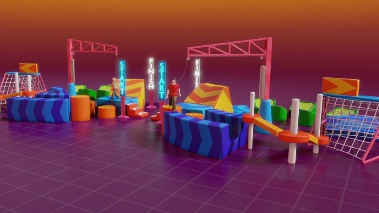 Extreme Engineering parkour around cgi