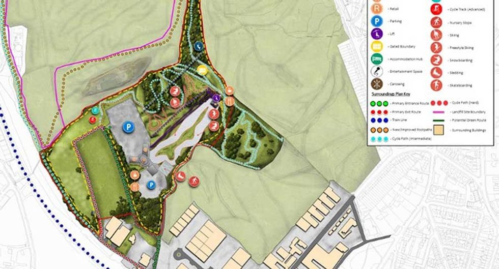 Extreme Ski Village plan Sheffield