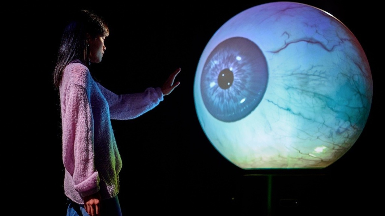 Eyeball exhibit at Prototype: The Experimental Museum