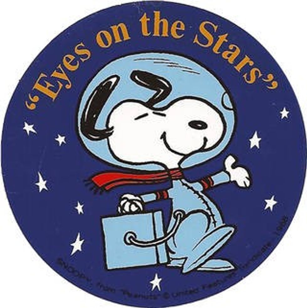 eyes-on-the-stars-patch silver snoopy nasa