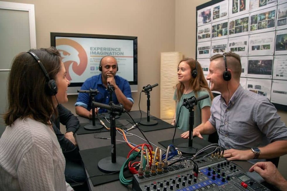 Falcon's Creative Group Experience Imagination Podcast in session