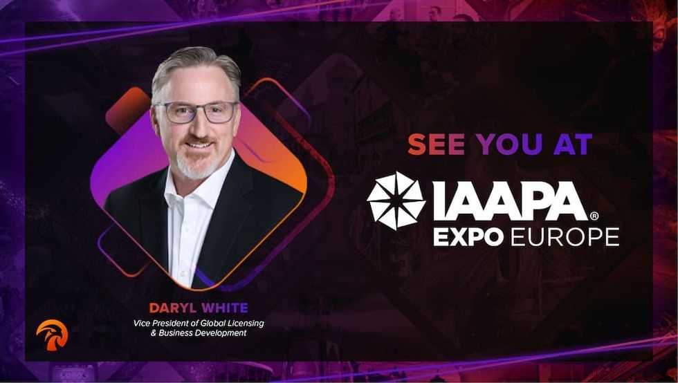 Falcons Daryl White IAAPA Expo Europe 2022
