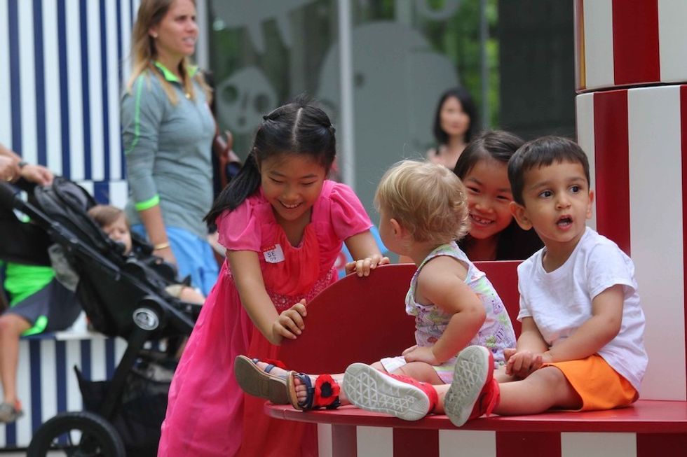 families play at the High Museum
