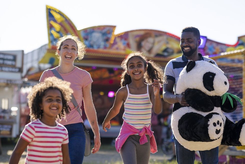 family-at-amusement-park