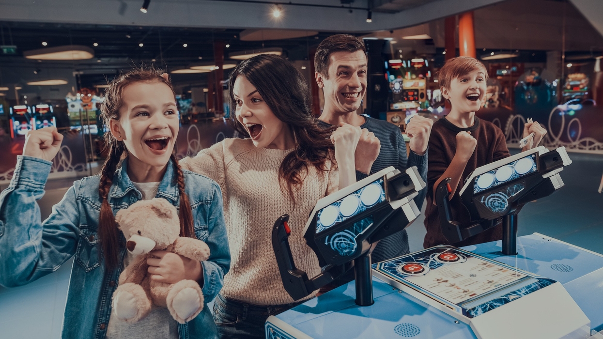 Family-at-arcade