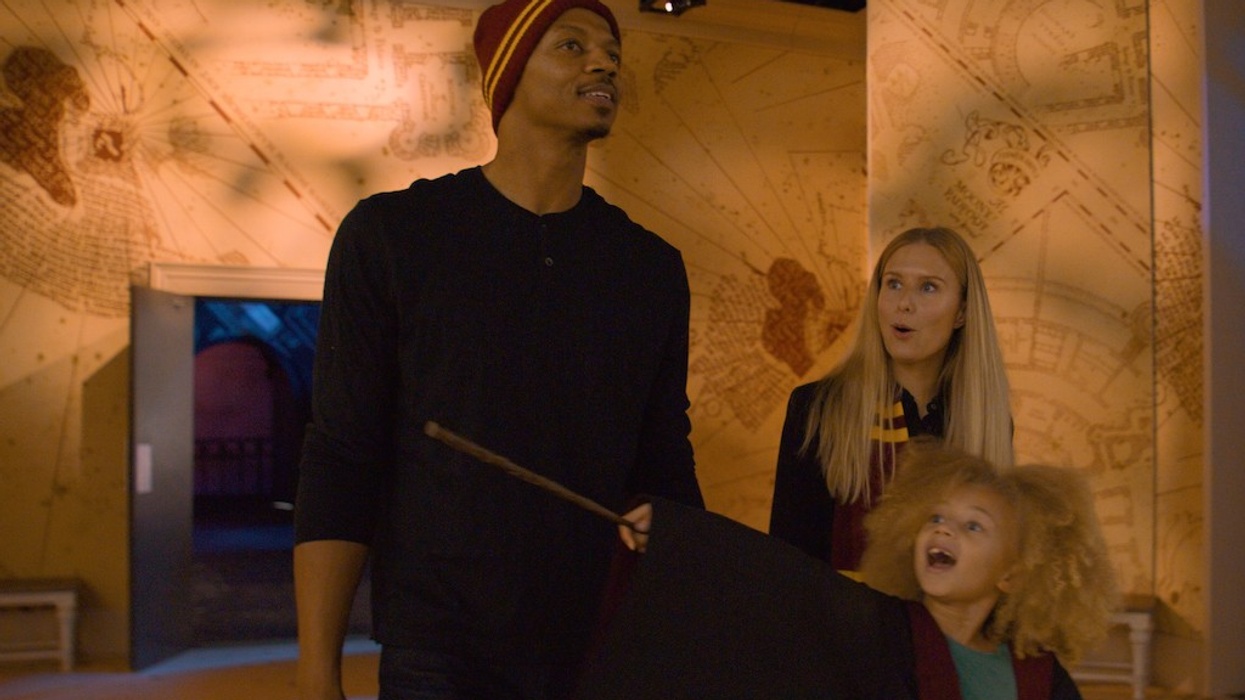 Family at Harry Potter The Exhibition