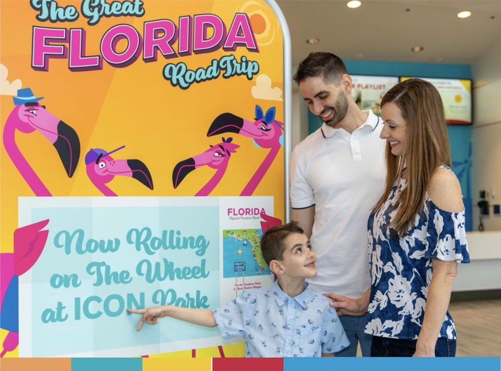 Family at The Great Florida Road Trip, The Wheel at ICON Park