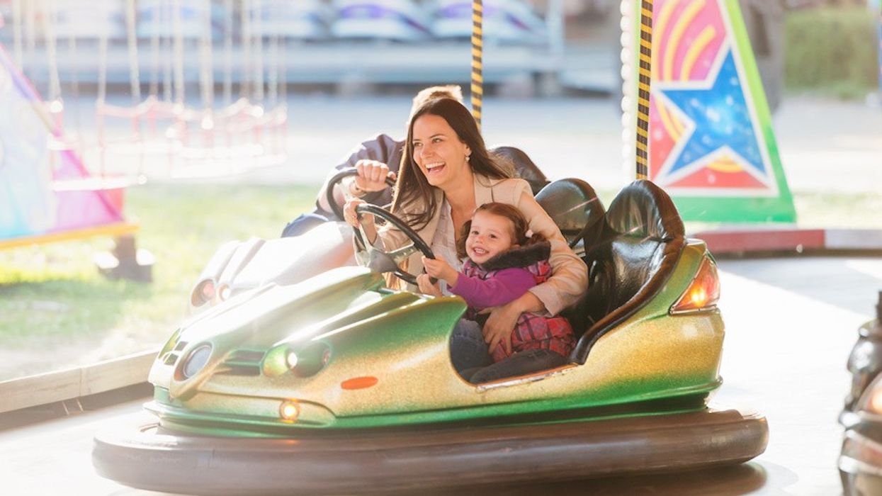 family-on-dodgems smaller attractions