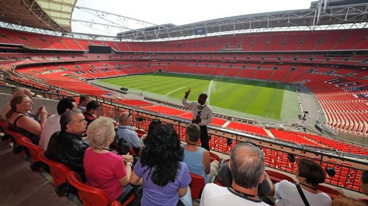 fans taking wembley stadium group tour