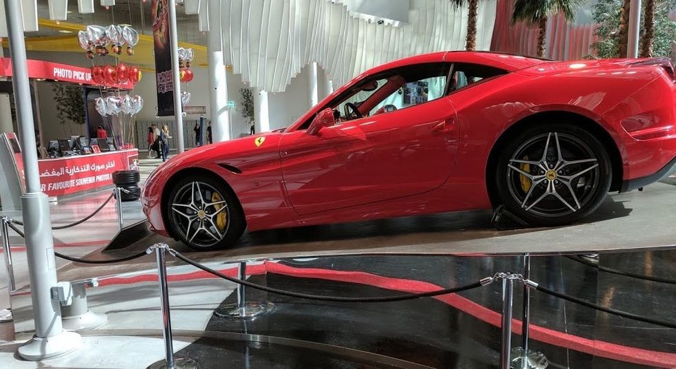 ferrari california at ferrari world abu dhabi Blooloop