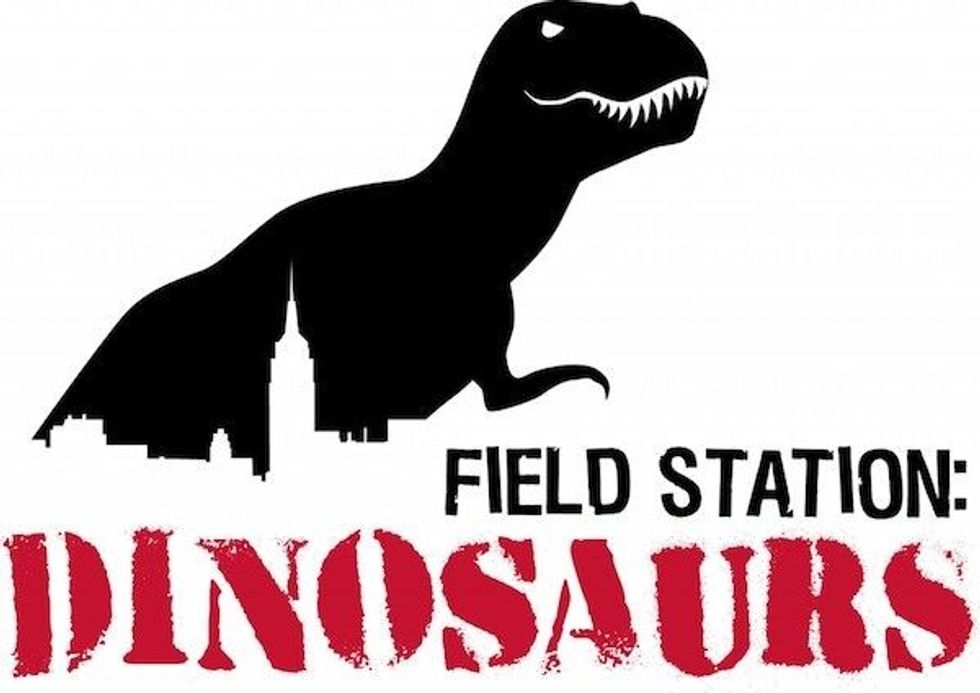 field station- dinosaurs trex logo wichita kansas