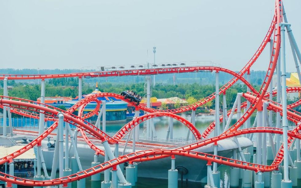 Fighter Jet Coaster Fantawild Jining Glorious Orient